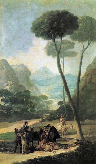 Francisco de goya y Lucientes The Fall France oil painting art
